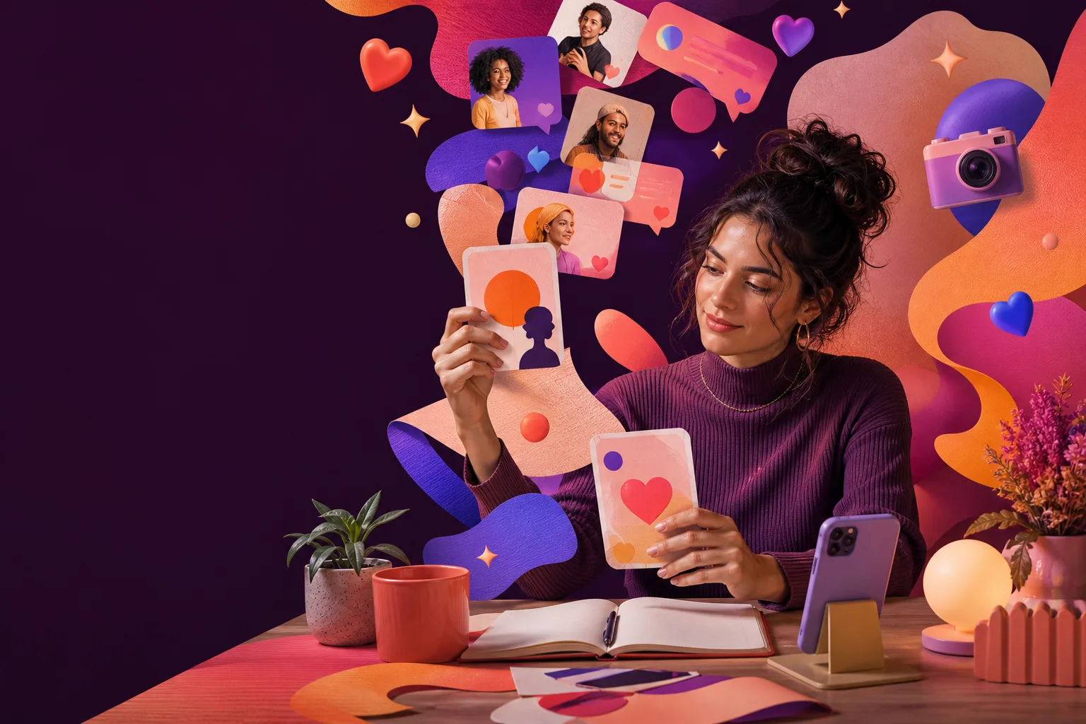 Creator using audience feedback to shape content with Vibebo AI Press