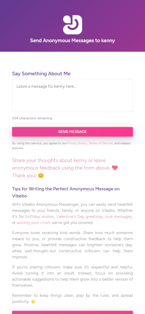 Secret text message app profile